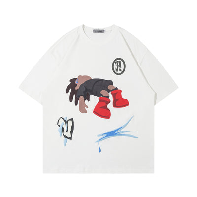 Playera de Pareja Estilo Graffiti Urbano - Algodón Premium Cuello Redondo - Image 5