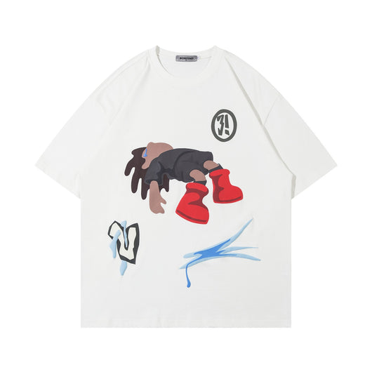 Playera de Pareja Estilo Graffiti Urbano - Algodón Premium Cuello Redondo - Image 5