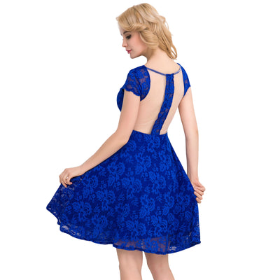 Vestido Ajustado con Encaje y Cintura Marcada para Mujer - Image 3