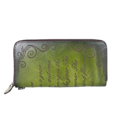 Cartera de Mano Clutch en Cuero Vacuno Genuino Acabado Artesanal - Image 14