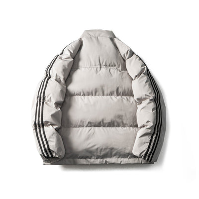 Chaqueta Abrigada de Rayas para Hombre - Image 2