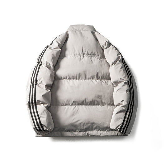 Chaqueta Abrigada de Rayas para Hombre - Image 2
