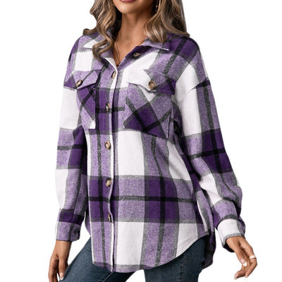 Camisa Cuadros Mujer - Chaqueta Versátil de Tartán - Image 5