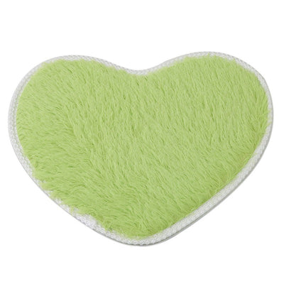 Tapete de Lana y Seda en Forma de Corazón para Dormitorio - Image 9