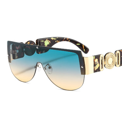 Gafas de Sol Retro Clásicas de Una Pieza - Image 9