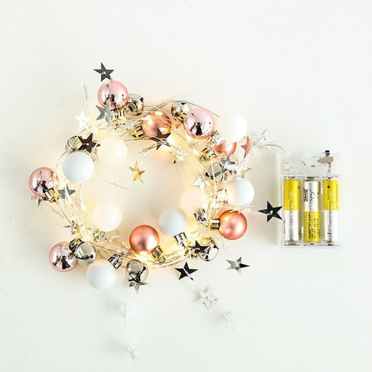 Cadena de Luces LED con Campanas Navideñas - Decoración Navideña Interior - Image 5
