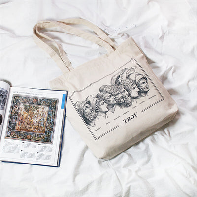 Bolsa de Lona Trojan Portrait con Asa Única para Mujer - Image 7