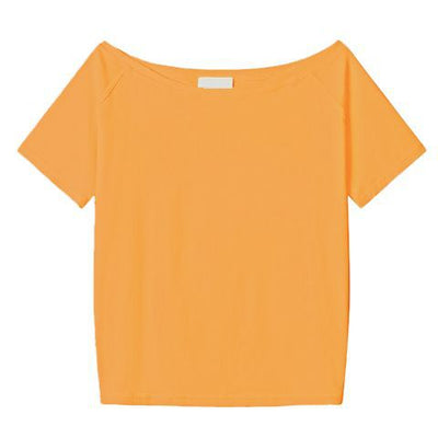 Blusa Holgada de Hombro Oblicuo Manga Corta para Mujer - Image 8
