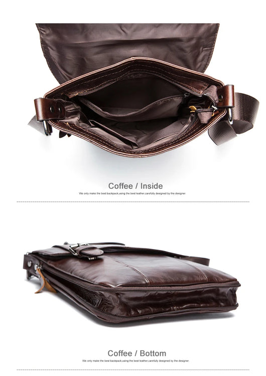 Bolso de Cuero Genuino para Hombro - Piel Flor de Res - Image 10