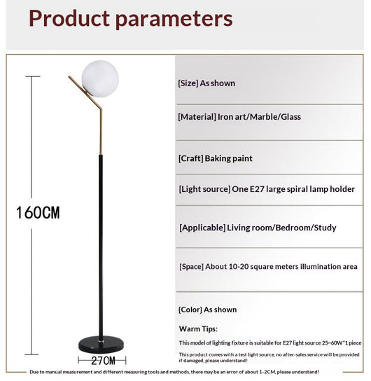 Lámpara de Pie con Luz Cálida y Diseño Moderno - Image 6