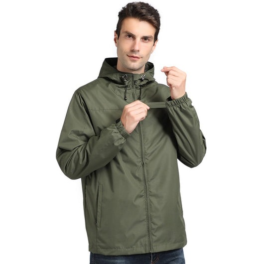 Chaqueta Deportiva Impermeable para Hombre con Capucha - Image 18