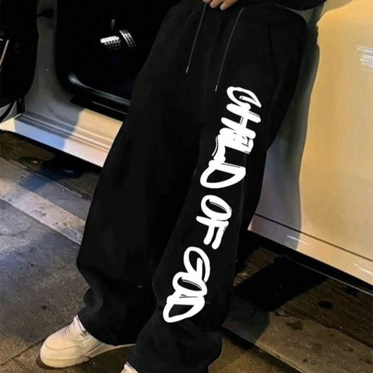 Pantalón Deportivo Holgado de Estilo Urbano para Hombre