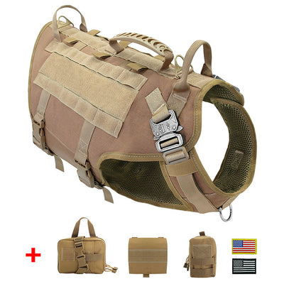 Arnés Táctico Profesional para Perros Grandes Malinois con Correa y Mochila de Entrenamiento - Image 3