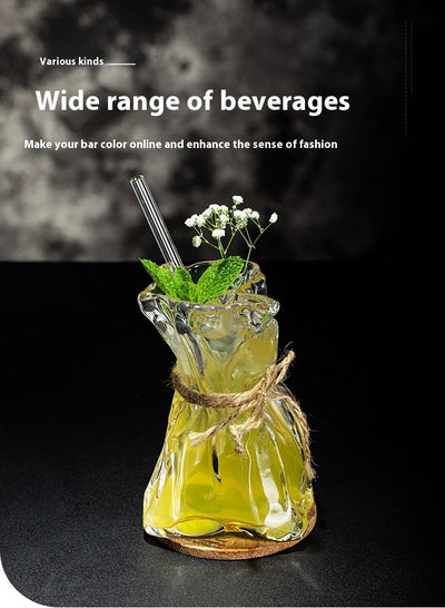 Vaso de Cristal Transparente con Diseño Origami - Image 3