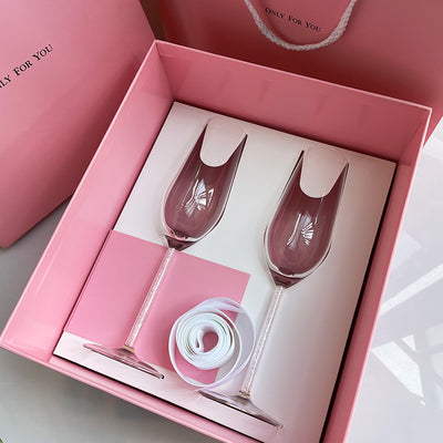 Juego de Copas de Vino Tinto Premium en Caja de Regalo - Cristal Elegante para Parejas - Image 20