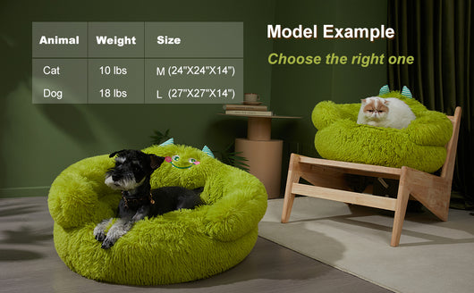 Cama Donut Acogedora para Perros y Gatos Pequeños - Diseño Suave con Borde Elevado - Image 10