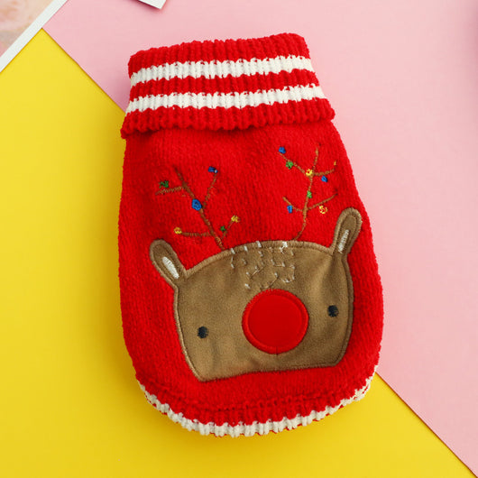 Suéter Tejido Hueco con Moño para Perros y Gatos - Image 20