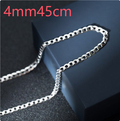 Cadena Cubana de Plata Esterlina S925 para Hombre - Collar Dominante de Clavícula - Image 17
