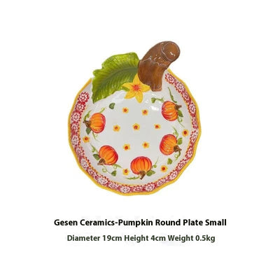 Juego de Tazones de Calabaza para Fideos y Platos Decorativos - Image 12