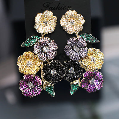 Aretes Floreales de Circonita - Elegancia Botánica para Cada Ocasión - Image 16
