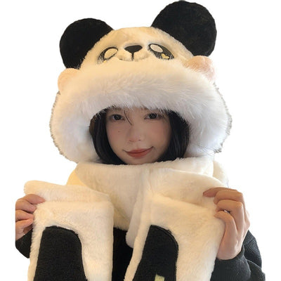 Set de Accesorios de Invierno: Bufanda y Guantes Térmicos Acolchados - Image 3