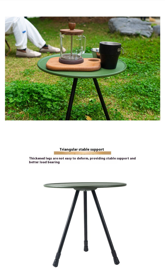 Mesa Plegable Redonda Portátil para Camping y Picnic - Image 9