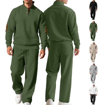 Conjunto Otoñal: Pantalón Casual y Suéter Jacquard con Cuello Alto - Image 14