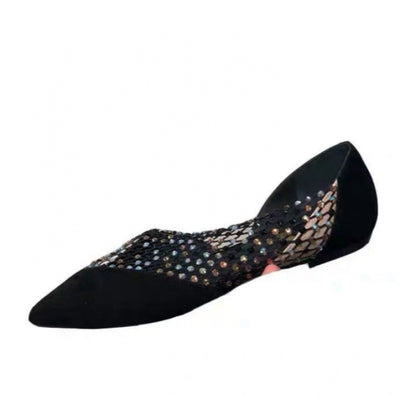 Zapatos Planos Elegantes con Punta Afilada y Detalles Brillantes - Image 6