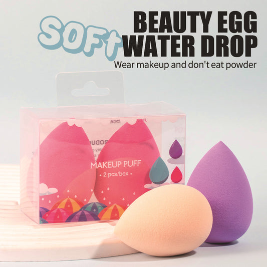 Esponja de Maquillaje en Forma de Pera con Gotitas de Agua - Image 2