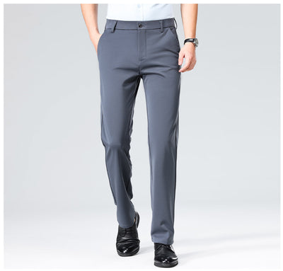 Pantalones Casuales Ejecutivos Slim Fit Ice Silk Antirruga para Hombre - Image 24