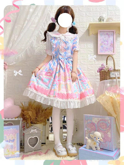 Vestido JSK Lolita Kawaii con Tirantes - Diseño Casa de Dulces para Verano - Image 11