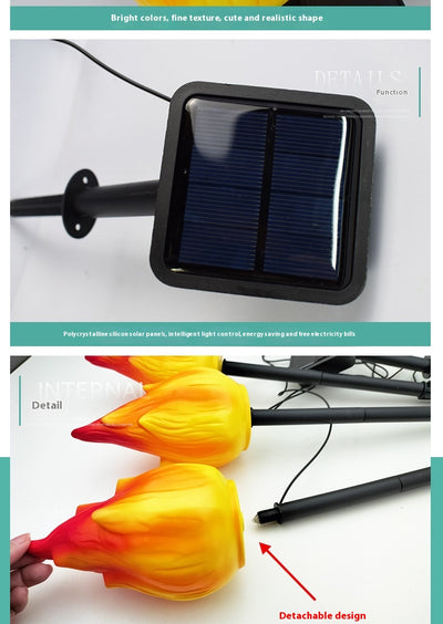 Lámpara Solar con Efecto Fuego para Jardín y Patio - Image 25