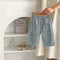 Pantalones Cortos Denim de Algodón con Bolsillos para Niños