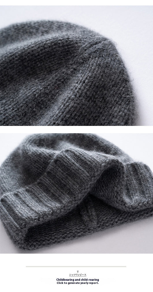 Gorro de Cachemira con Rayas Gruesas Unisex - Tejido Reforzado - Image 20