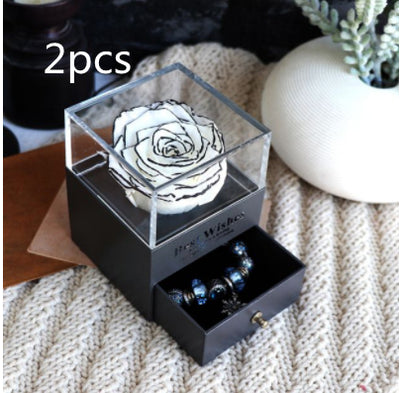Caja de Joyero con Rosa Eterna - Regalo Perfecto para Amor y Ocasiones Especiales - Image 23