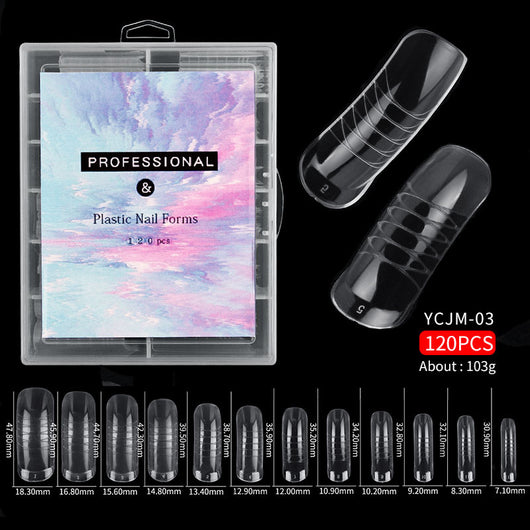 Molde de Cristal para Extensiones de Uñas sin Soporte de Papel - Image 3