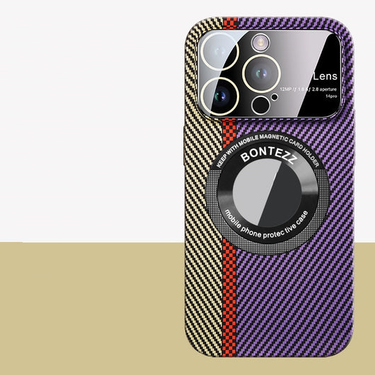 Funda Magnética de Fibra de Carbono con Ventana Grande para Teléfono - Image 8