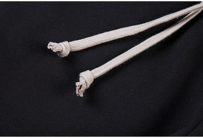 Pantalones Holgados de Algodón con Cintura Elástica y Bolsillos - Gris y Negro - Image 14