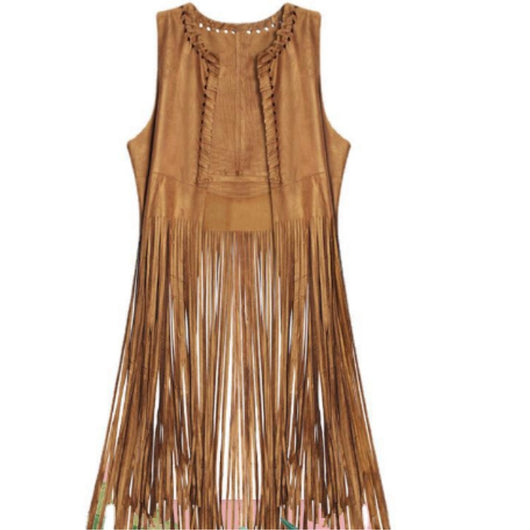 Chaleco de Gamuza con Borlas para Mujer - Image 10