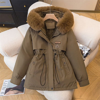 Abrigo Acolchado de Terciopelo Suelto Estilo Coreano para Mujer - Image 3