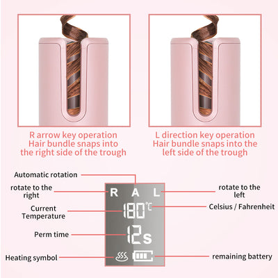 Rizador Automático Inalámbrico con Pantalla LCD y Tecnología Cerámica - Image 17