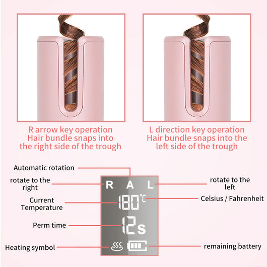 Rizador Automático Inalámbrico con Pantalla LCD y Tecnología Cerámica - Image 17