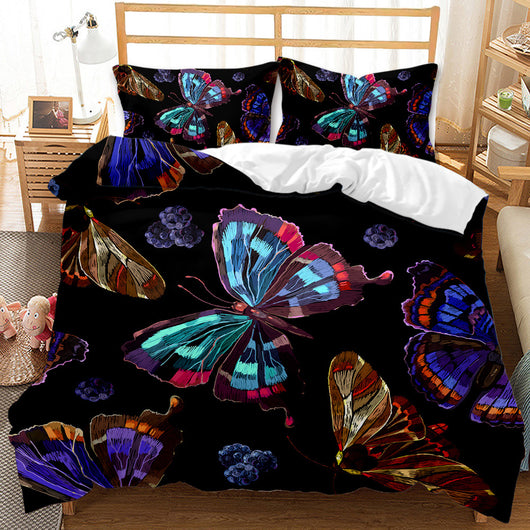 Juego de Edredón Tres Piezas Colección Mariposas - Image 22