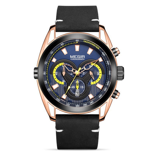 Reloj Deportivo para Hombre Cronógrafo Azul Cuarzo - Image 8