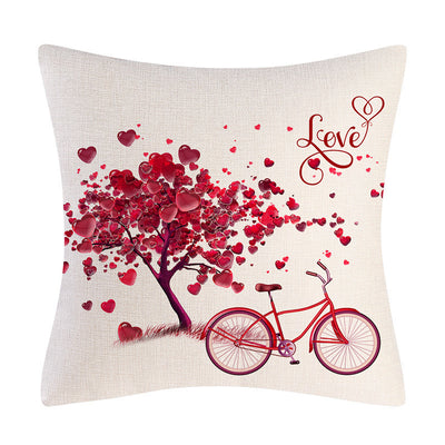 Funda de Almohada de Lino para Regalo del Día de San Valentín - Image 10
