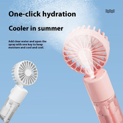 Ventilador Portátil Plegable con Humidificador y Carga Rápida
