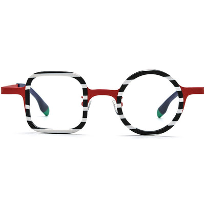 Lentes Titanio Diseño Mixto - Marco Cuadrado y Redondo Unisex - Image 4
