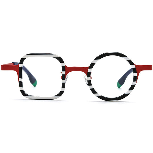 Lentes Titanio Diseño Mixto - Marco Cuadrado y Redondo Unisex - Image 4