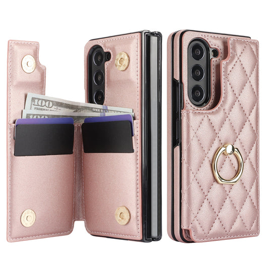Funda de Cuero con Doble Hebilla para ZFOLD56 y ZFOLD34 - Estilo Clásico - Image 8