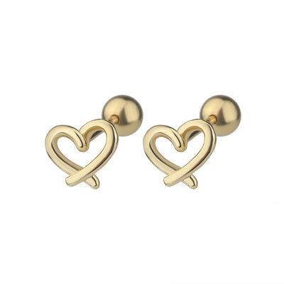 Aretes de Plata Corazón Calado S925 - Image 5